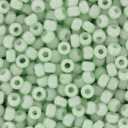 Miyuki seed beads 8/0 - Opaque light mint 8-3318